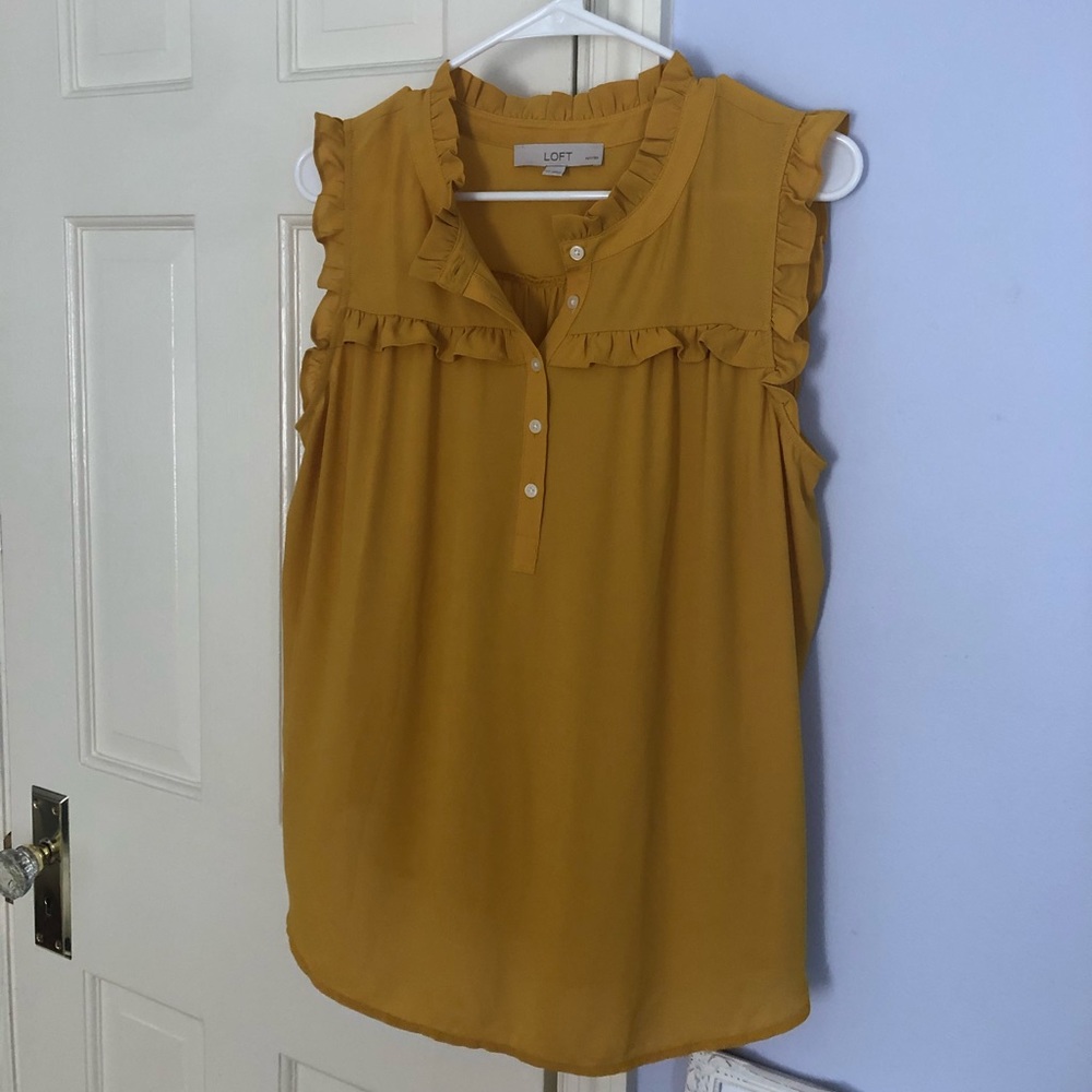 Loft yellow tank top